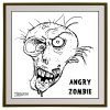 Angry Zombie© ZombieForia™ Art Print