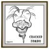 Cracked Zombie© ZombieForia™ Art Print